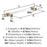 Glacio Zinc & Glass Clear / Golden Champagne Cabinet Pull 10