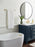 Glacio Zinc & Acrylic Clear / Golden Champagne Towel Bar 9
