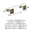 Glacio Zinc & Acrylic Clear / Golden Champagne Towel Bar 4