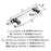 Glacio Zinc & Glass Clear / Gunmetal Cabinet Pull 2