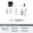 Glacio Zinc & Acrylic Clear / Matte Black Toilet Paper Holder 3