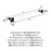 Glacio Zinc & Acrylic Clear / Matte Black Towel Bar 6