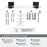 Glacio Zinc & Acrylic Clear / Matte Black Towel Bar 7