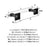 Glacio Zinc & Acrylic Clear / Matte Black Towel Bar 4