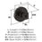Glacio Zinc & Glass Clear / Oil Rubbed Bronze Cabinet Knob 4