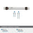 Glacio Zinc & Glass Clear / Oil Rubbed Bronze Cabinet Pull 13