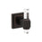 Glacio Zinc & Acrylic Clear / Oil Rubbed Bronze Hook 1