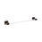 Glacio Zinc & Acrylic Clear / Oil Rubbed Bronze Towel Bar 2