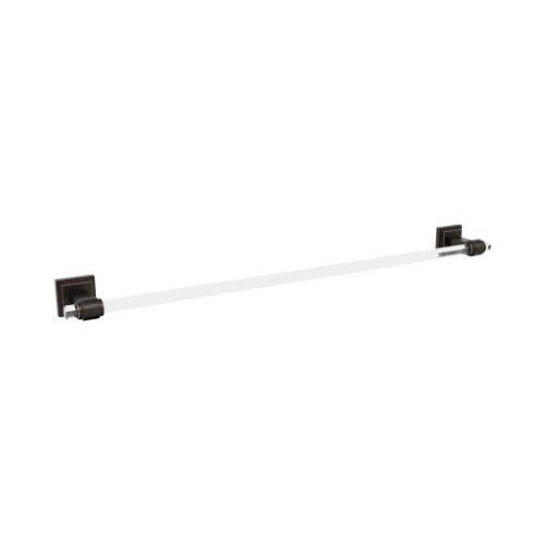Glacio Zinc & Acrylic Clear / Oil Rubbed Bronze Towel Bar 3