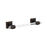 Glacio Zinc & Acrylic Clear / Oil Rubbed Bronze Towel Bar 1