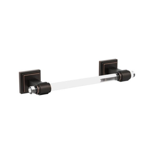 Glacio Zinc & Acrylic Clear / Oil Rubbed Bronze Towel Bar 1