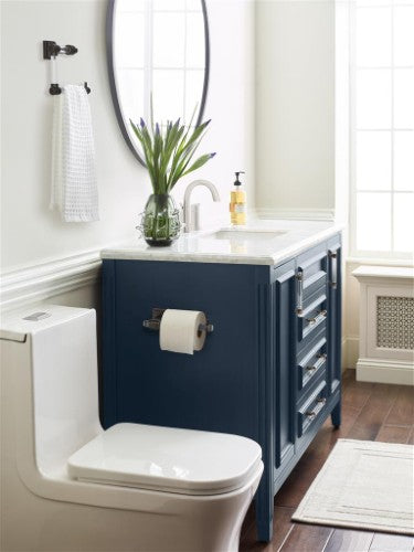 Glacio Zinc & Acrylic Clear / Oil Rubbed Bronze Towel Ring 4