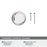 Glacio Zinc & Glass Clear / Polished Chrome Cabinet Knob 7