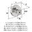Glacio Zinc & Glass Clear / Polished Chrome Cabinet Knob 4