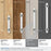 Glacio Zinc & Glass Clear / Polished Chrome Cabinet Pull 24