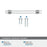 Glacio Zinc & Glass Clear / Polished Chrome Cabinet Pull 14