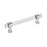 Glacio Zinc & Glass Clear / Polished Chrome Cabinet Pull 3