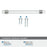 Glacio Zinc & Glass Clear / Polished Chrome Cabinet Pull 28