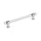 Glacio Zinc & Glass Clear / Polished Chrome Cabinet Pull 4
