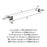Glacio Zinc & Acrylic Clear / Chrome Towel Bar 6
