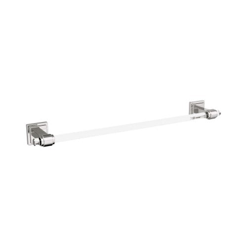 Glacio Zinc & Acrylic Clear / Polished Nickel Towel Bar 2