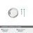 Glacio Zinc & Glass Clear / Polished Nickel Cabinet Knob 7