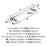 Glacio Zinc & Glass Clear / Polished Nickel Cabinet Pull 9