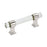 Glacio Zinc & Glass Clear / Polished Nickel Cabinet Pull 1