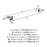 Glacio Zinc & Acrylic Clear / Polished Nickel Towel Bar 6