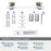 Glacio Zinc & Acrylic Clear / Polished Nickel Towel Bar 7