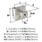 Glacio Zinc & Glass Clear / Satin Nickel Cabinet Knob 5