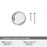 Glacio Zinc & Glass Clear / Satin Nickel Cabinet Knob 7