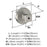 Glacio Zinc & Glass Clear / Satin Nickel Cabinet Knob 4