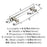 Glacio Zinc & Glass Clear / Satin Nickel Cabinet Pull 8