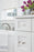 Glacio Zinc & Glass Clear / Satin Nickel Cabinet Pull 19