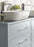 Glacio Zinc & Glass Clear / Satin Nickel Cabinet Pull 18