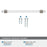 Glacio Zinc & Glass Clear / Satin Nickel Cabinet Pull 15