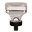 Glacio Aluminum & Glass Clear / Black Bronze Cabinet Knob 2