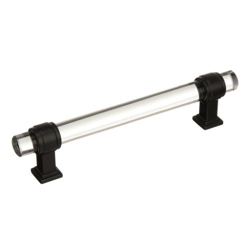 Glacio Zinc & Glass Clear / Black Bronze Cabinet Pull 4