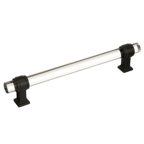 Glacio Zinc & Glass Clear / Black Bronze Cabinet Pull 5