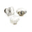 Glacio Aluminum & Glass Clear / Golden Champagne Cabinet Knob 18