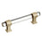Glacio Zinc & Glass Clear / Golden Champagne Cabinet Pull 3