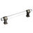 Glacio Zinc & Glass Clear / Gunmetal Cabinet Pull 1