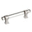 Glacio Zinc & Glass Clear / Polished Nickel Cabinet Pull 3