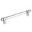 Glacio Zinc & Glass Clear / Polished Nickel Cabinet Pull 5