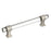 Glacio Zinc & Glass Clear / Satin Nickel Cabinet Pull 4