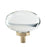 Glacio Aluminum & Glass Clear / Golden Champagne Cabinet Knob 3