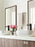 Glacio Aluminum & Glass Clear / Golden Champagne Cabinet Knob 10