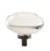 Glacio Aluminum & Glass Clear / Oil Rubbed Bronze Cabinet Knob 3