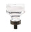 Glacio Aluminum & Glass Clear / Oil Rubbed Bronze Cabinet Knob 2